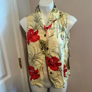 NWT Jamaica Bay floral women’s vest